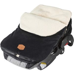 Navy blue cozy infant car seat cover
